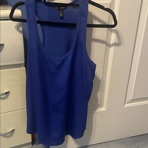 Aqua Deep Cobalt Scoop Neck Tank